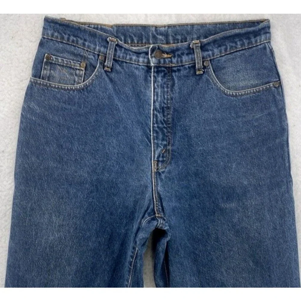 Vintage Levis Orange Tab High Rise Tapered Leg Jeans Medium  Blue Denim 33x32